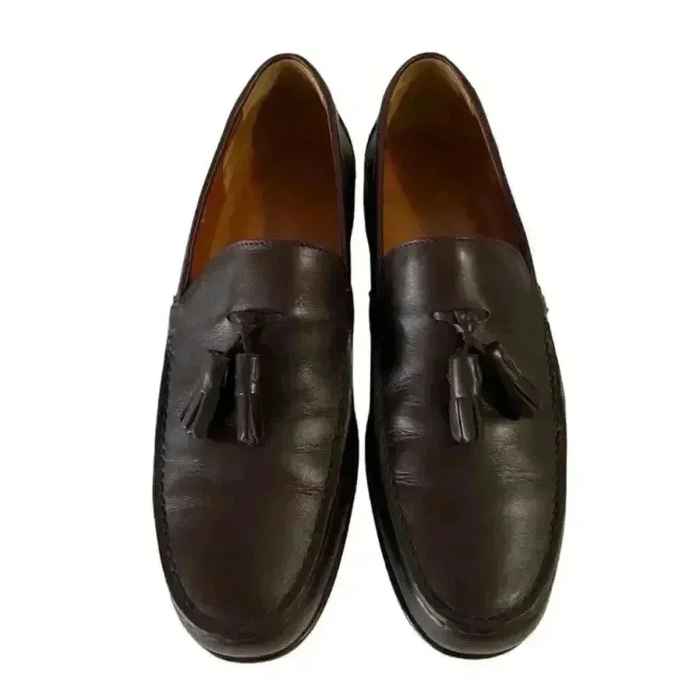 Roberto Botticelli x Aldo Bruce Tassel Loafers Italian Leather Men’s 9 Preppy